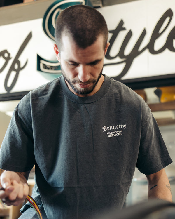 Popeye Axle Dropping Tee - Vintage Black