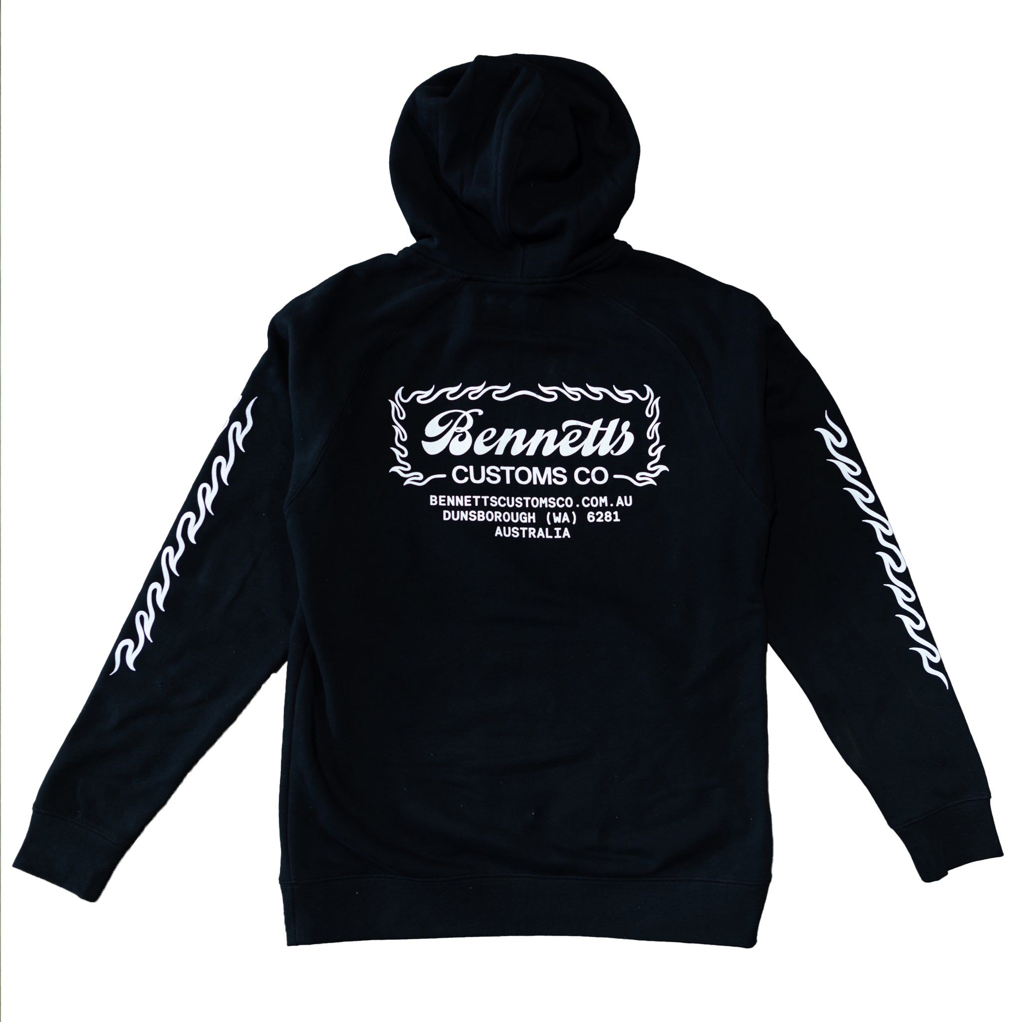 Johnny Blaze Hoodie Black Bennetts Customs Co