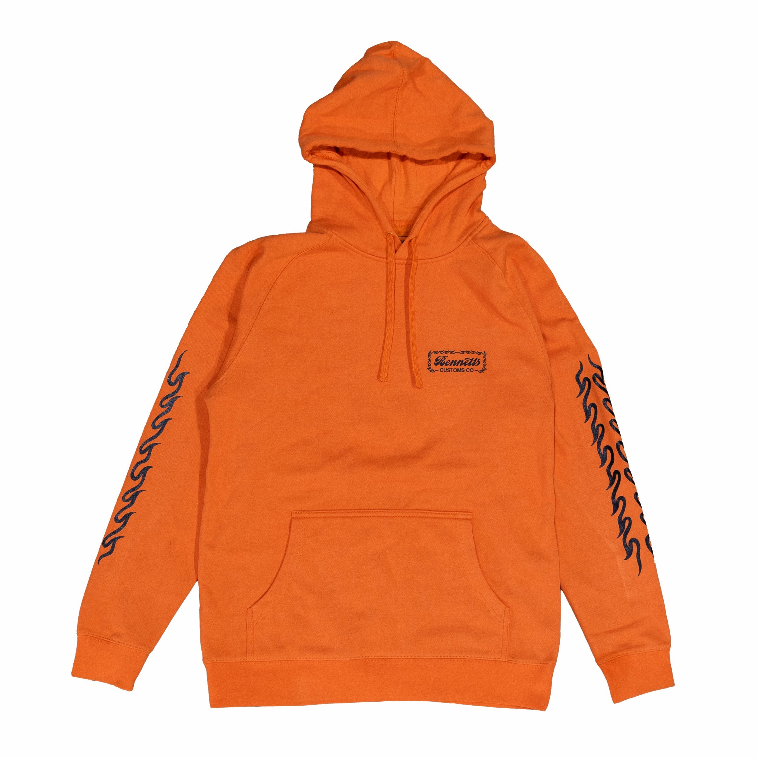 Johnny Blaze Hoodie - Orange – Bennetts Customs Co